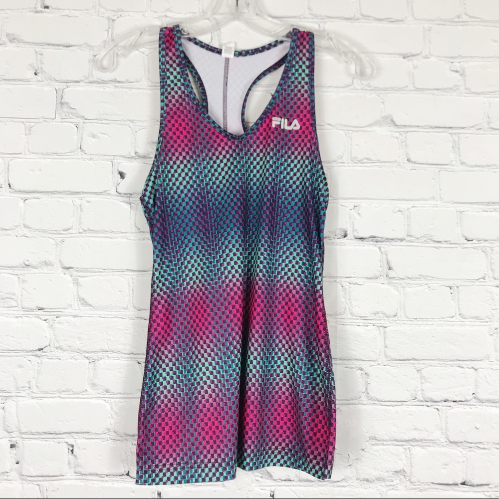 Fils Sport Blue, Pink, and Purple Workout Shirt🌻